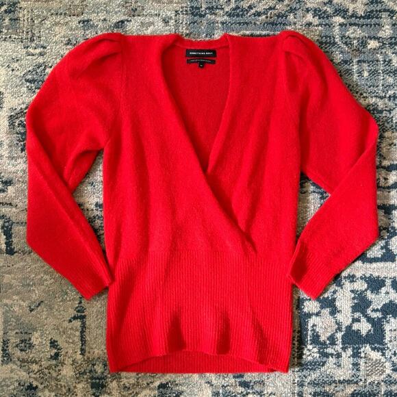 Something Navy Red Scarlet Wrap Knit
Sweater Top - Picture 1 of 4